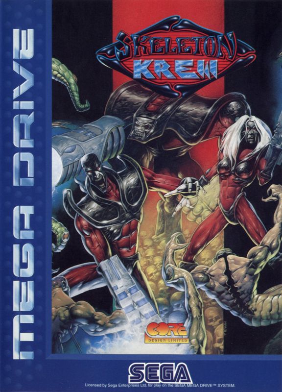 Skeleton Krew box art for Sega Genesis